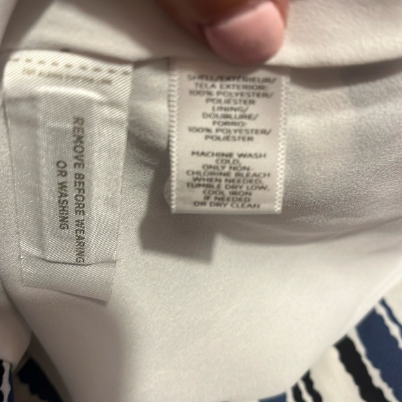 Ann Taylor LOFT Tidal Stripe Seamed Skirt Sz 4 NWOT - Picture 9 of 9